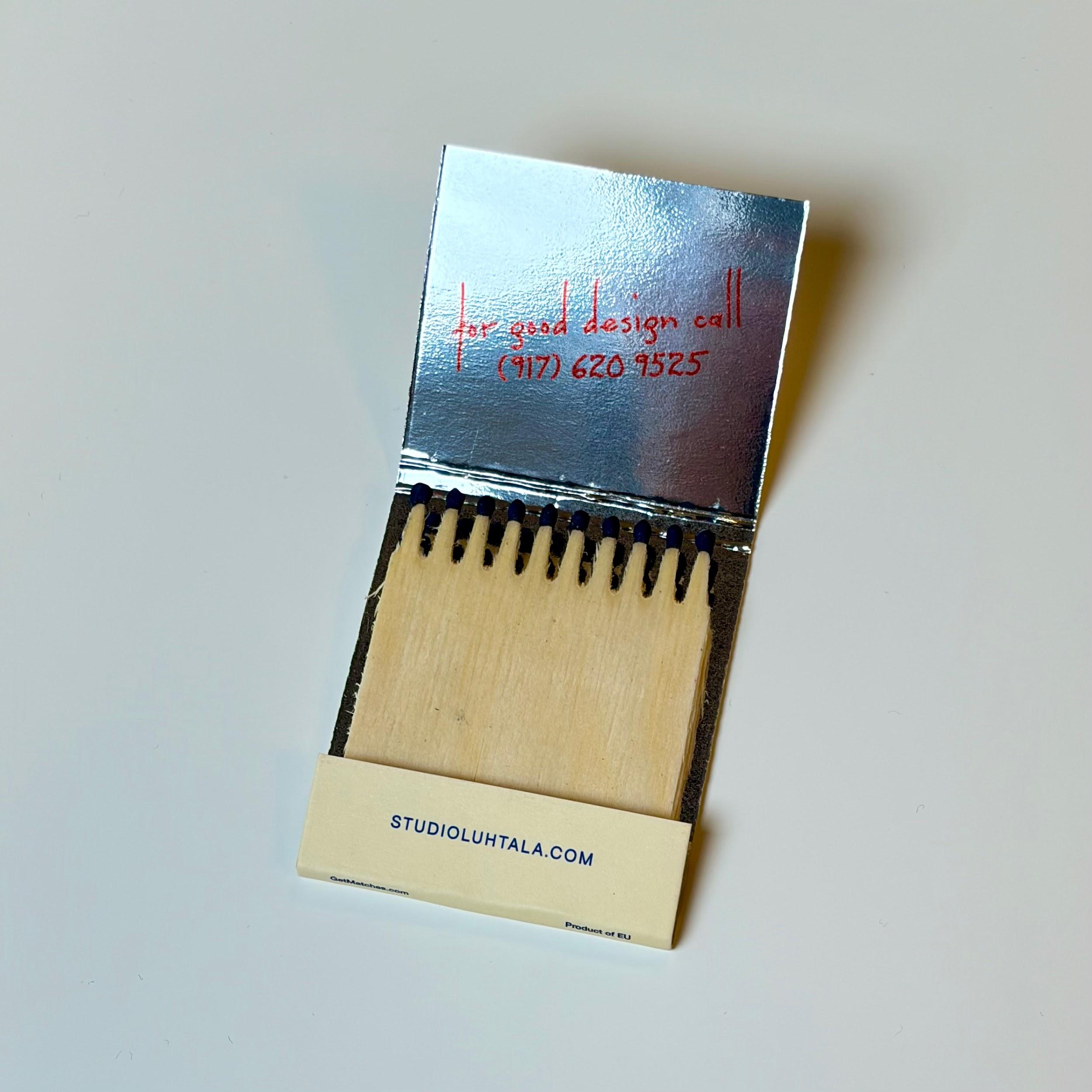 Carter Houck - Business Card Matchbooks - Studio Luhtala Carter Houck - Business Card Matchbooks - Studio Luhtala